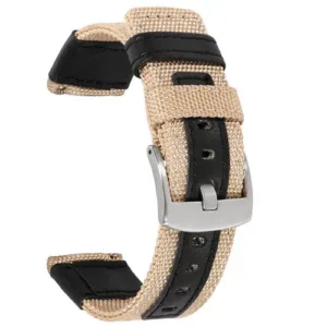 Pez Quick Release, Dual Color - Nylon Watch Strap (Cream)