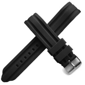 OLMO UNIVERSAL Resin Watch Strap  (Black)