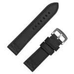 TORO Genuine Leather Watch Strap, Plain Design, Black Brown Tan, Multiple Sizes 20-26mm, Tang Buckle, Universal Compatibility for Analog Digital Watches