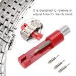 Watch Link Removal Tool Watch Strap Tool Professional Adjuster Remover Repair Tool Kit All-metal Strap Link Remover Tool With 3 Size Pins. - Image 6
