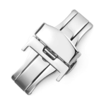 BUTTERFLY LOCK SUITABLE FOR LEATHER WATCH STRAP Stainless Steel 18mm, 20mm and 22mm - Image 2