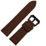 POLO Plain Design Genuine Leather Watch Strap, Tan Black Brown, 20mm 22mm 24mm 26mm Lug Sizes - Image 3