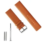 Camello Plain Design Genuine Leather Watch Strap (Tan)
