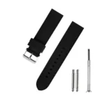 Silic Plain Design Genuine Silicone Watch Strap (Black)