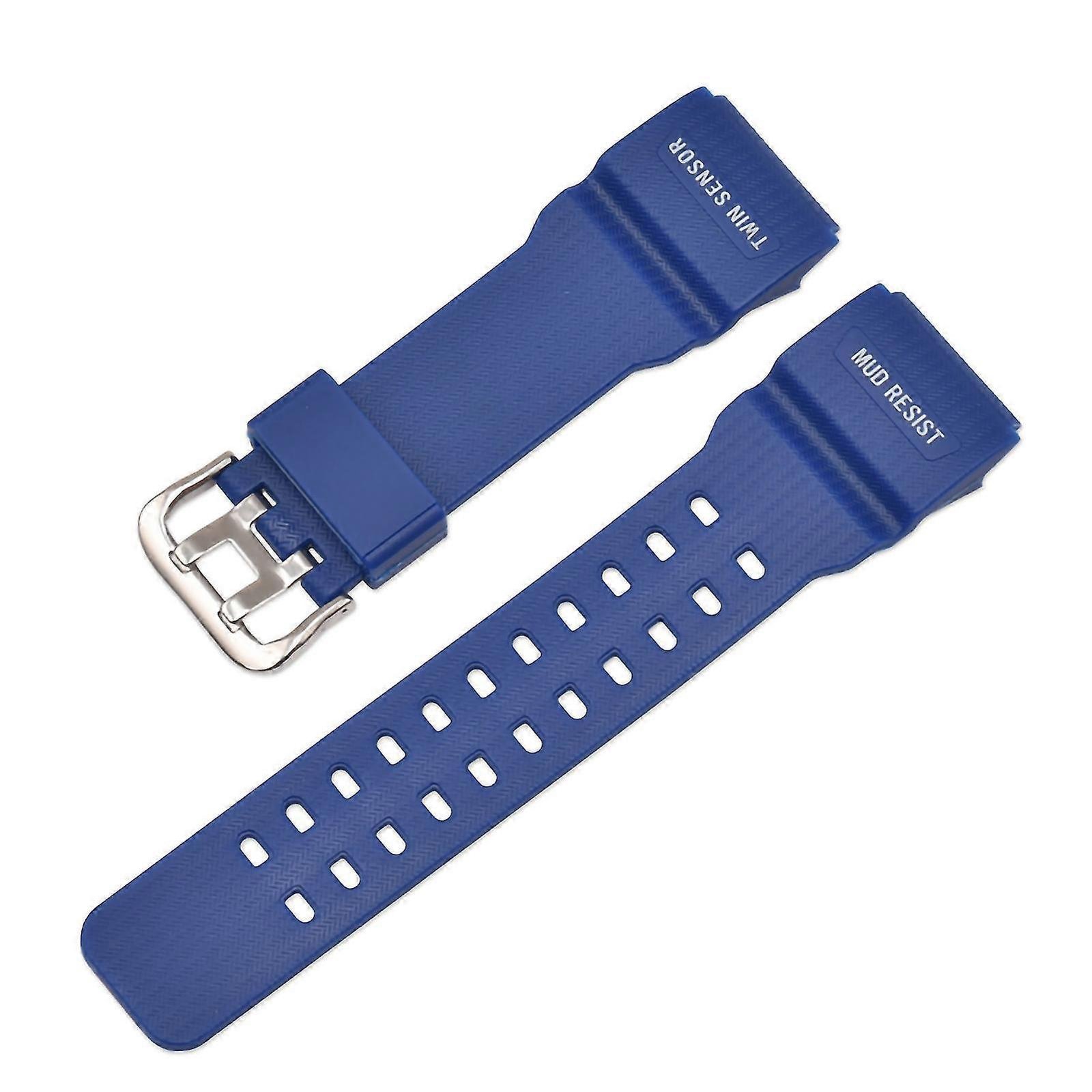 1-7.jpg CASO 2 Compatible With Casio G-Shock Mud-Master GG-1000 /GWG-100 /GSG-100 Watch Only 27MM Resin Watch Strap (Blue) - Image 1