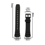 CASO 5 18mm Compatible With ''CASIO'' Watch Models AE-1200WH, AE-1300WH, F-108WH, W-216H & Others (Black) - Image 2