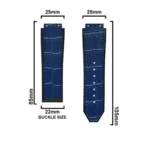 Hublo for Hublot Watches 25mm Genuine Leather Watch Strap (Blue Croco) - Image 2