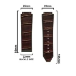 Hublo for Hublot Watches 25mm Genuine Leather Watch Strap (Brown Croco) - Image 2