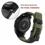 Pez Quick Release, Dual Color - Nylon Watch Strap (Green) - Image 4