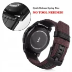 Pez Quick Release, Dual Color - Nylon Watch Strap (Brown) - Image 5