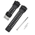 CASO1 for Casio Men’s G-Shock GD-120,GA-100,GA-110, GA-100C, & ETC 16 mm Resin Watch Strap (Matte Black)