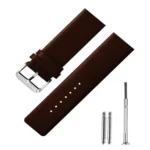 Camello Plain Design Genuine Leather Watch Strap (Brown)