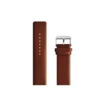 Camello Plain Design Genuine Leather Watch Strap (Brown) - Image 2