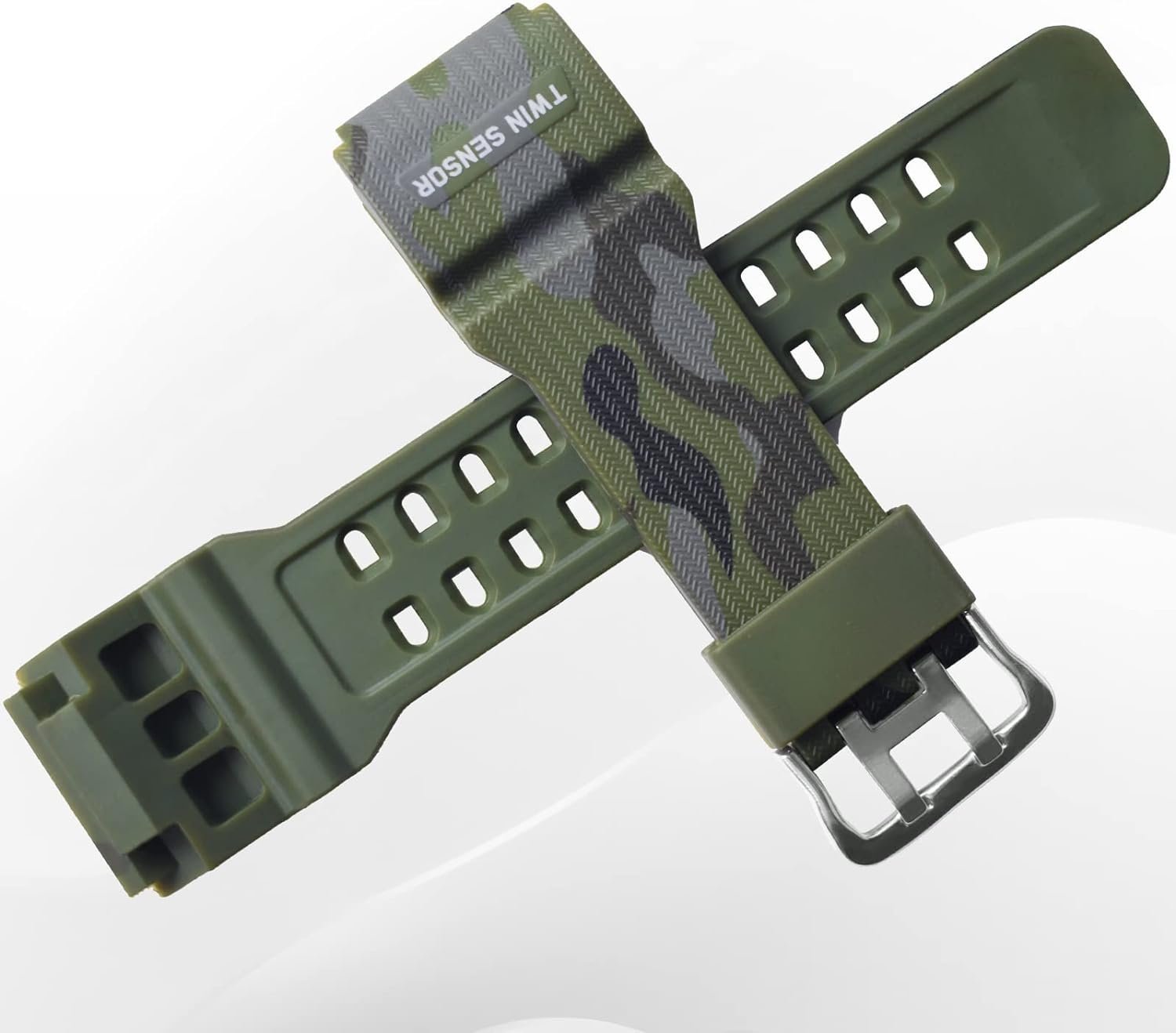 2.jpg CASO 2 Compatible With Casio G-Shock Mud-Master GG-1000 /GWG-100 /GSG-100 Watch Only 27MM Resin Watch Strap (Army Green) - Image 1