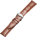 Leopardo V-Tip Design Leather Watch Strap (Tan) - Image 2