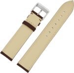 Leone V-Tip Design Leather Watch Strap (Brown) - Image 2