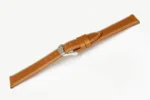 Leone V-Tip Design Leather Watch Strap (Tan) - Image 3