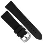EAGLE Plain Design Genuine Leather Watch Strap (Black)