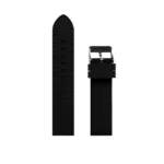 Silic Plain Design Genuine Silicone Watch Strap (Black) - Image 3