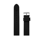 Silic Plain Design Genuine Silicone Watch Strap (Black) - Image 2