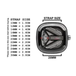 SAFDY Sevenfriday 28 mm Genuine Leather Watch Strap (Black) - Image 4