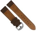 EAGLE Plain Design Genuine Leather Watch Strap (Brown) - Image 2