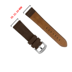EAGLE Plain Design Genuine Leather Watch Strap (Brown) - Image 3