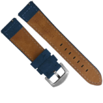 EAGLE Plain Design Genuine Leather Watch Strap (Blue) - Image 2