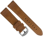 EAGLE Plain Design Genuine Leather Watch Strap (Tan) - Image 2