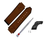 Hublo for Hublot Watches 25mm Genuine Leather Watch Strap (Brown)