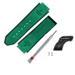 Hublo for Hublot Watches 25mm Genuine Leather Watch Strap (Dark Green)