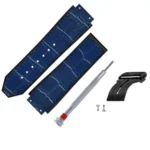Hublo for Hublot Watches 25mm Genuine Leather Watch Strap (Blue Croco)