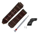 Hublo for Hublot Watches 25mm Genuine Leather Watch Strap (Brown Croco)